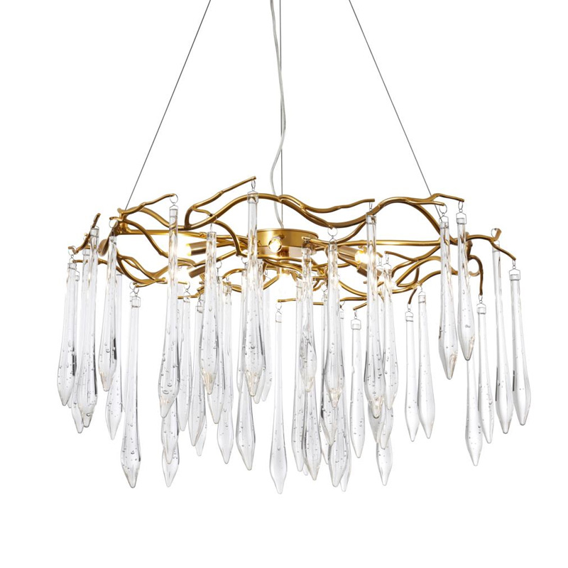 Люстра Average Crystal Rain Gold Золотой Люстра Average Crystal Rain Gold Золотой в Кирове | Loft Concept