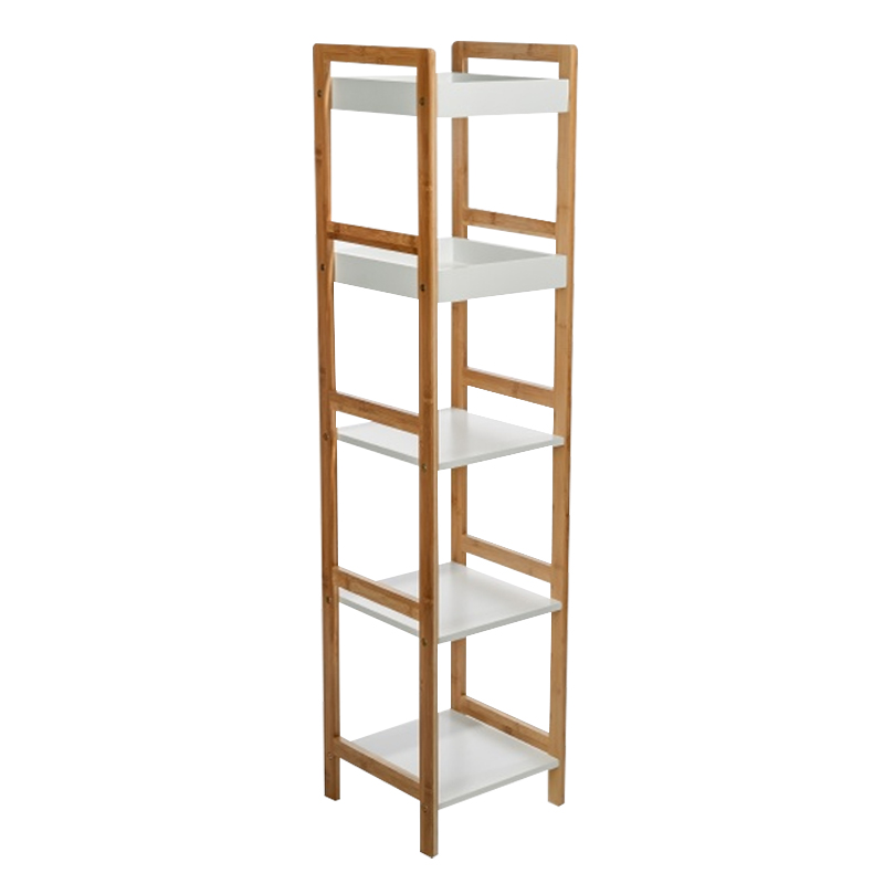 Стеллаж Stockholm White & Beige Slim Белый Бежевый Стеллаж Stockholm White & Beige Slim Белый Бежевый в Кирове | Loft Concept