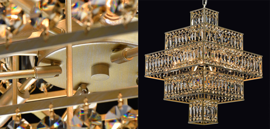 Люстра Crystal Inserts Lamp amber 16 Люстра Crystal Inserts Lamp amber 16 - Loft-Concept в Кирове