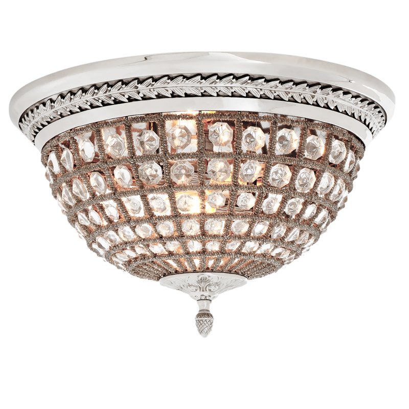 Потолочный светильник Ceiling Lamp Kasbah Nickel Никель Прозрачное Стекло Потолочный светильник Ceiling Lamp Kasbah Nickel Никель Прозрачное Стекло в Кирове | Loft Concept