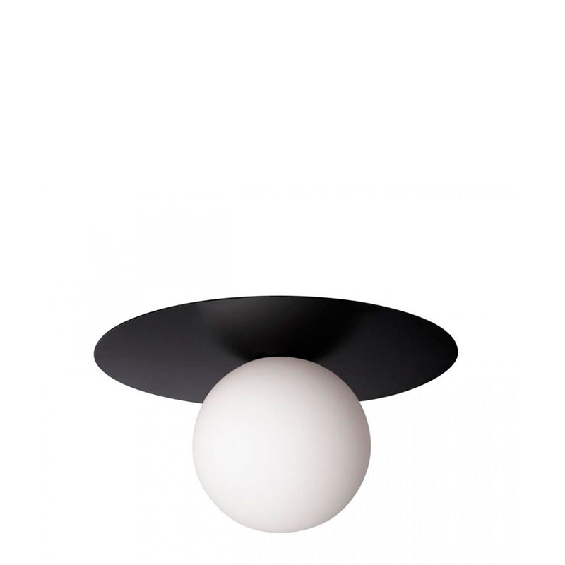Светильник потолочный MATISSE Black 25 см Белый Черный Светильник потолочный MATISSE Black 25 см Белый Черный в Кирове | Loft Concept