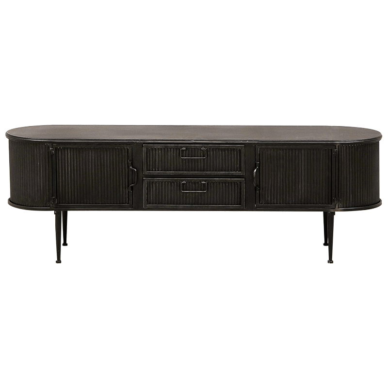 ТВ-тумба Hugon Wood Metal TV Stand Коричневый в Кирове | Loft Concept 