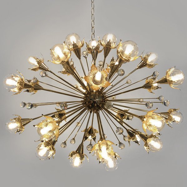 Люстра Jonathan Adler GIANT SPUTNIK CHANDELIER Латунь в Кирове | Loft Concept 
