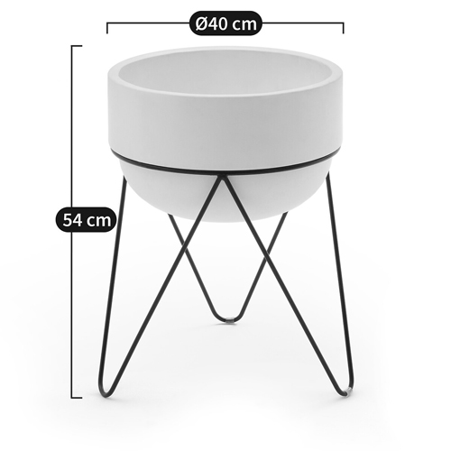 Кашпо Elevated Planters Luna 54 белое Кашпо Elevated Planters Luna 54 белое в Кирове