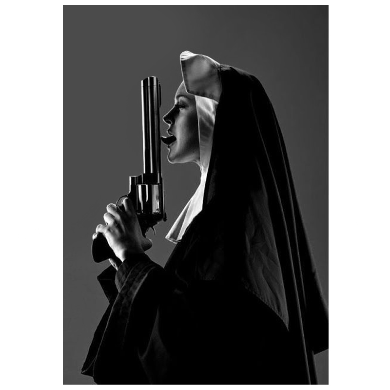 Постер Черно-Белый Nun III Черно-белый Постер Черно-Белый Nun III Черно-белый в Кирове | Loft Concept