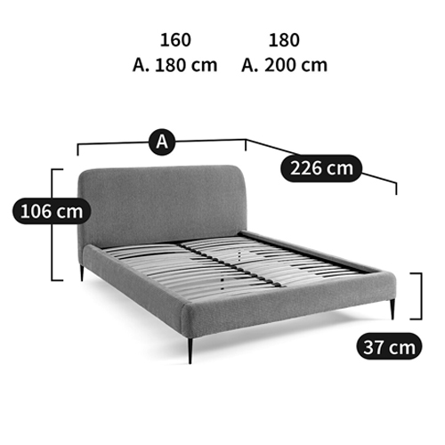 Кровать с обивкой велюр Hazel Velour Beige Bed Кровать с обивкой велюр Hazel Velour Beige Bed в Кирове