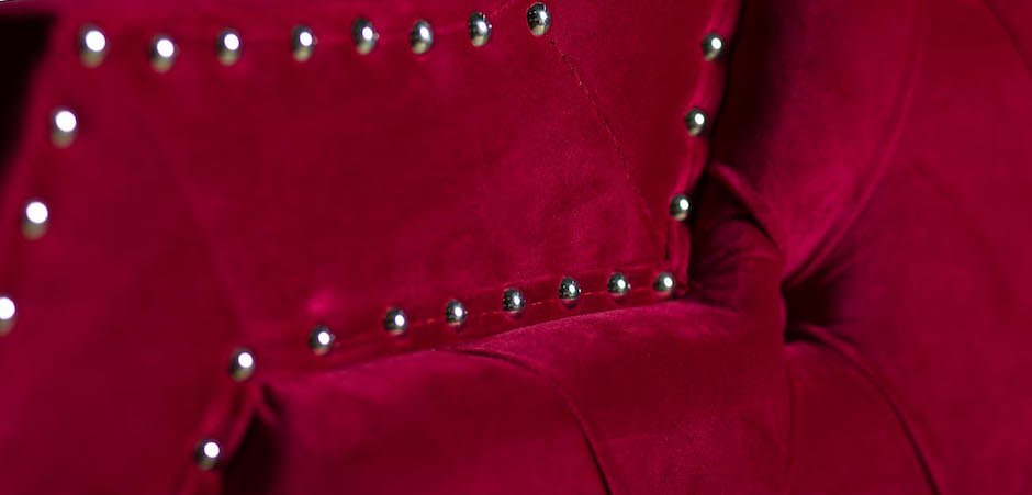 Кровать двуспальная с изголовьем красная Button Кровать двуспальная с изголовьем красная Button - Loft-Concept в Кирове