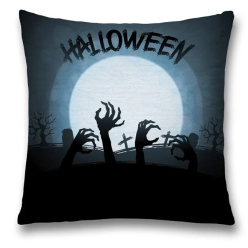 Подушка Halloween Zombie Синий Черный Подушка Halloween Zombie Синий Черный в Кирове | Loft Concept