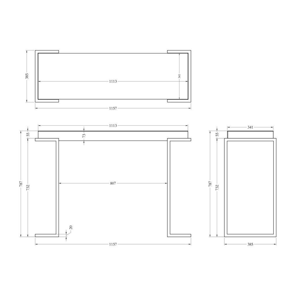 Консоль зеркальная Mirror Chrome Console Консоль зеркальная Mirror Chrome Console в Кирове