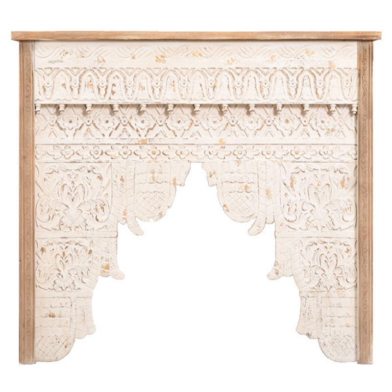 Консоль Indian Antique White Furniture Shakti Console Бежевый Древесина Консоль Indian Antique White Furniture Shakti Console Бежевый Древесина в Кирове | Loft Concept