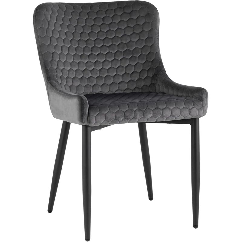 Стул Stitch Honey Chair Серый Велюр Серый Черный Стул Stitch Honey Chair Серый Велюр Серый Черный в Кирове | Loft Concept