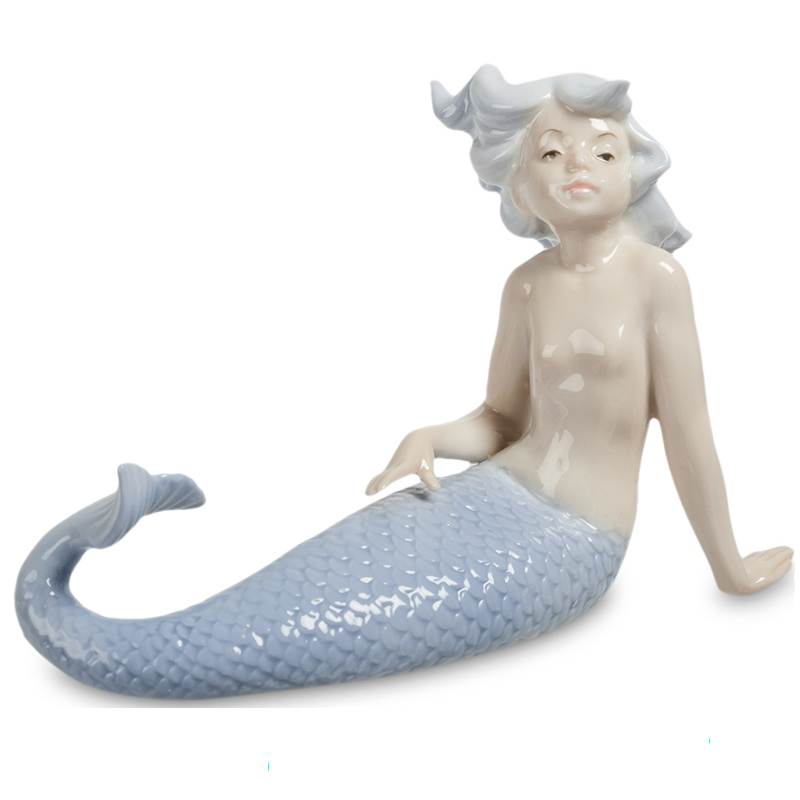 Статуэтка Mermaid Dreaming Бежевый Светло-голубой Статуэтка Mermaid Dreaming Бежевый Светло-голубой в Кирове | Loft Concept