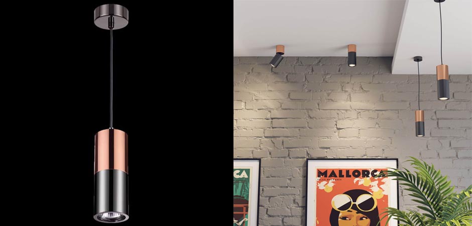 Подвесной светильник Modern Illumination Black & Copper Подвесной светильник Modern Illumination Black & Copper - Loft-Concept в Кирове
