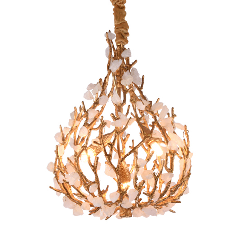 Люстра Gillis Chandelier Золотой Белый Люстра Gillis Chandelier Золотой Белый в Кирове | Loft Concept