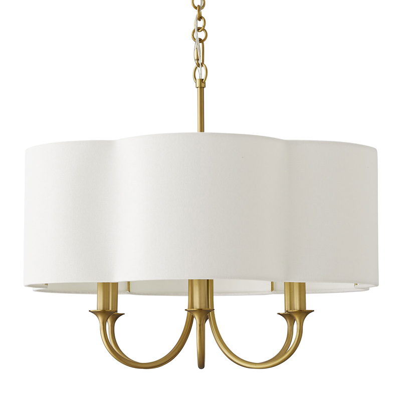 Люстра Vitorino Gold Chandelier Золотой Белый Люстра Vitorino Gold Chandelier Золотой Белый в Кирове | Loft Concept
