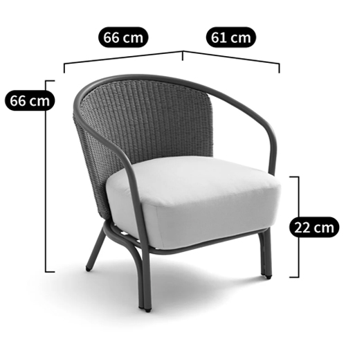 Садовое кресло с каркасом из стали Kenneth Chair Садовое кресло с каркасом из стали Kenneth Chair в Кирове