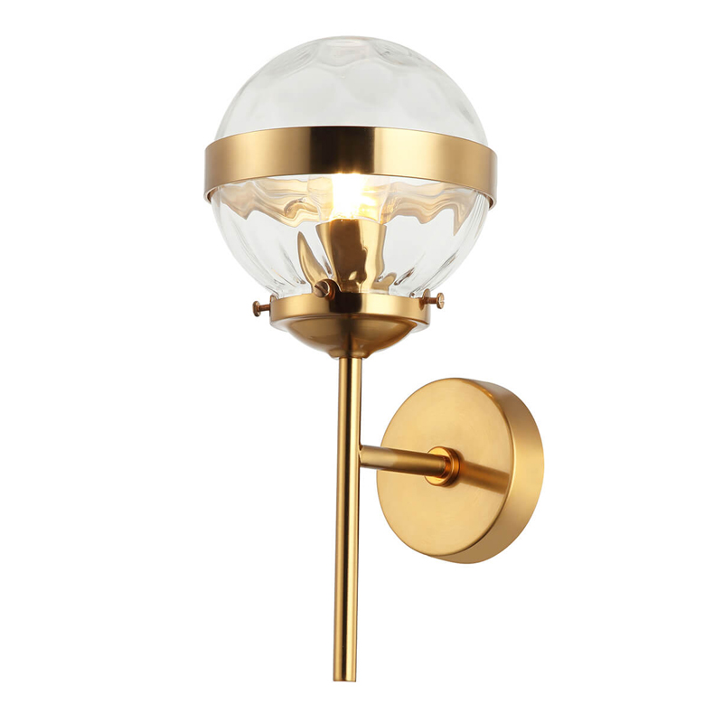 Бра Greyson Sconce Глянцевое золото Прозрачный Бра Greyson Sconce Глянцевое золото Прозрачный в Кирове | Loft Concept