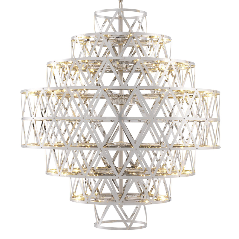 Люстра Eichholtz Chandelier Clinton Nickel Никель в Кирове | Loft Concept 