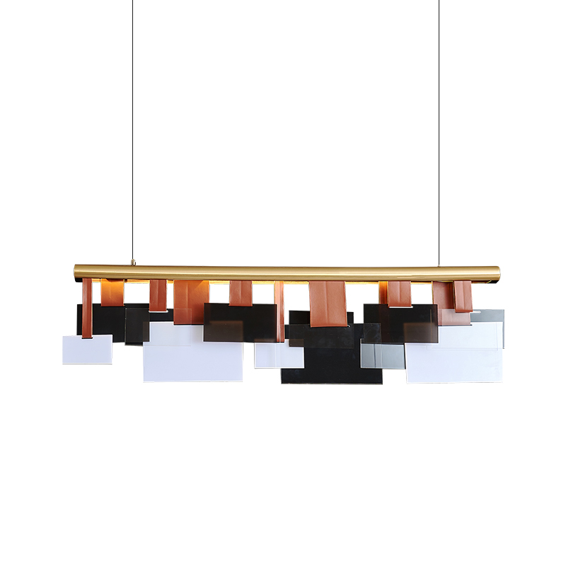 Люстра Pieces Chandelier Глянцевое золото Коричневый Черный Прозрачный в Кирове | Loft Concept 