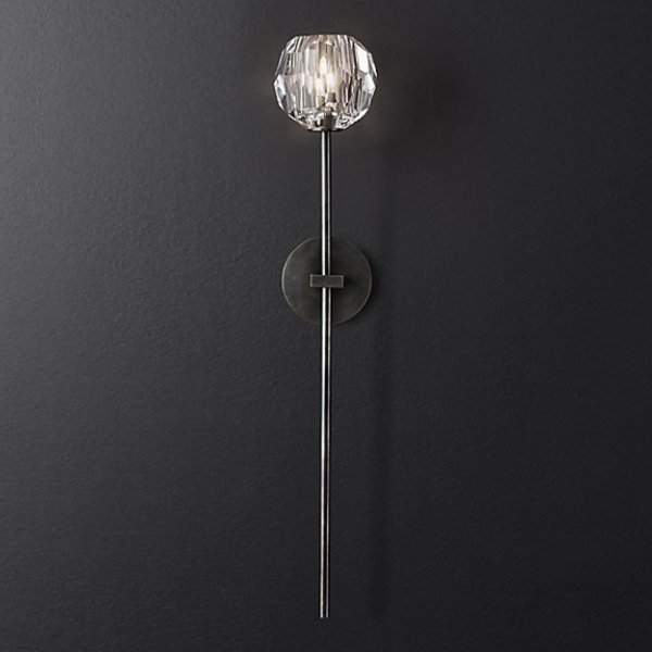 Бра RH Boule de Cristal Long Sconce Black Черный Бра RH Boule de Cristal Long Sconce Black Черный в Кирове | Loft Concept
