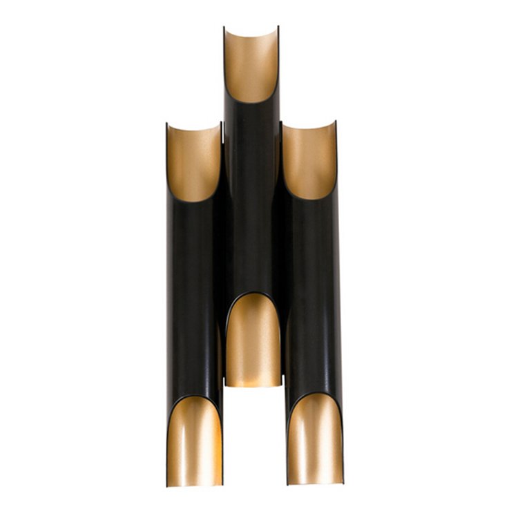 Бра Galliano Triple by DELIGHTFULL Black Черный Золотой Бра Galliano Triple by DELIGHTFULL Black Черный Золотой в Кирове | Loft Concept