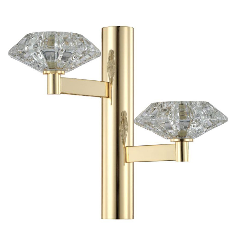 Бра Yerker Sconce gold Глянцевое золото Прозрачный Бра Yerker Sconce gold Глянцевое золото Прозрачный в Кирове | Loft Concept