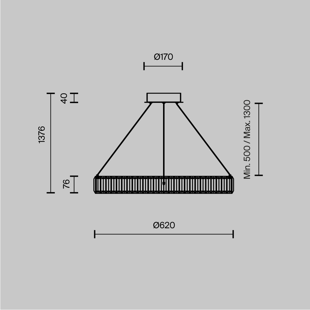 Люстра подвесная Krone 3000К 36Вт в Кирове