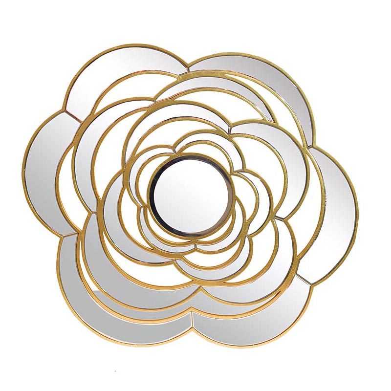 Зеркало Mirrored Flower Gold Золотой Зеркало Mirrored Flower Gold Золотой в Кирове | Loft Concept