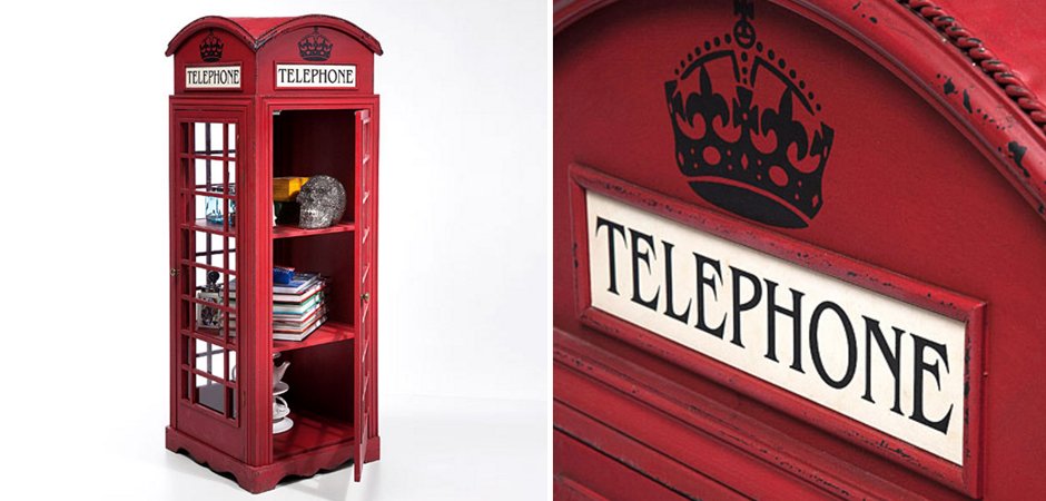 Витрина "Телефонная будка" London telephone box Витрина "Телефонная будка" London telephone box - Loft-Concept в Кирове