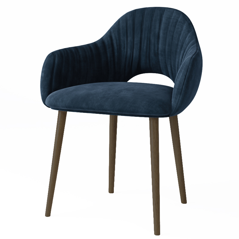 Стул California Dark blue Синий Коричневый Стул California Dark blue Синий Коричневый в Кирове | Loft Concept
