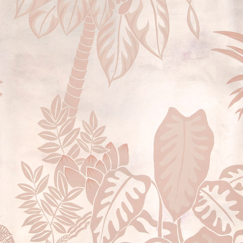 Обои ручная роспись Bahamian Beach Special Colourway on Tarnished Silver gilded paper with pearlescent antiquing  в Кирове | Loft Concept 