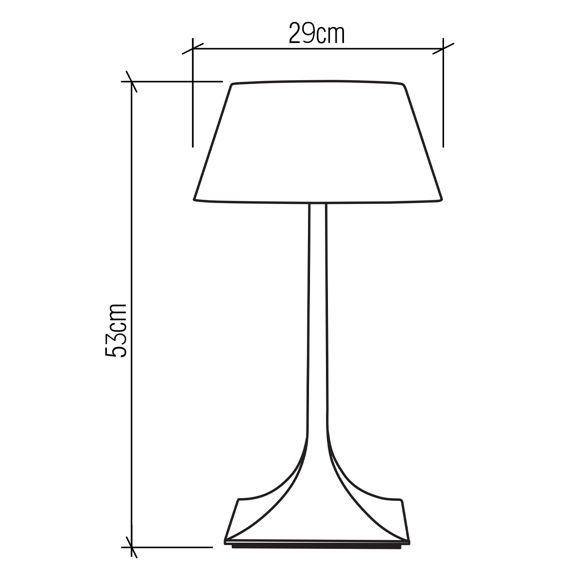 Настольная лампа со скошенным конусовидным абажуром и фигурной ножкой в цвете тик Accord Lighting в Кирове