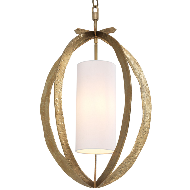 Подвесной светильник Eichholtz Chandelier Luciano brass Латунь Белый Подвесной светильник Eichholtz Chandelier Luciano brass Латунь Белый в Кирове | Loft Concept