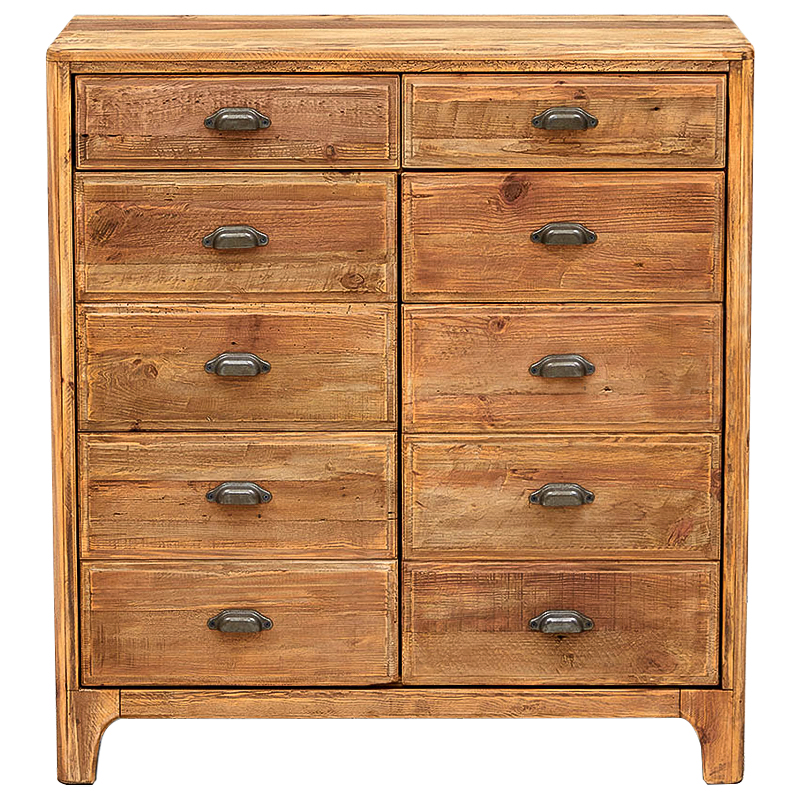 Комод из массива сосны в стиле лофт Pauley Loft Chest of Drawers Древесина Металлик винтаж Комод из массива сосны в стиле лофт Pauley Loft Chest of Drawers Древесина Металлик винтаж в Кирове | Loft Concept