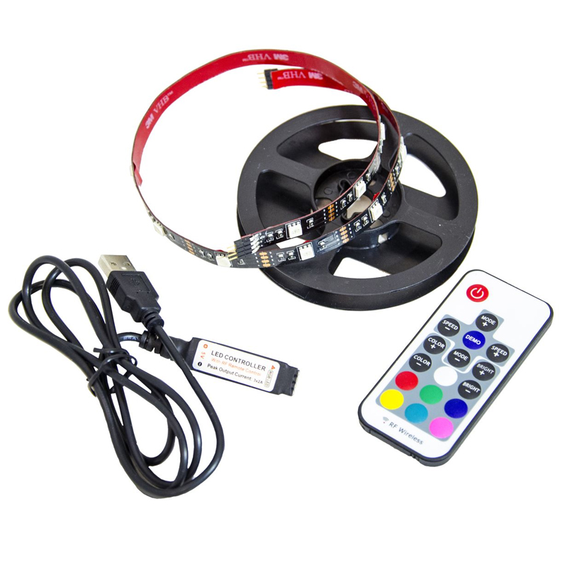 Комплект светодиодной ленты 7,2W/m 30LED/m 5050SMD разноцветная 0,5М Белый Комплект светодиодной ленты 7,2W/m 30LED/m 5050SMD разноцветная 0,5М Белый в Кирове | Loft Concept