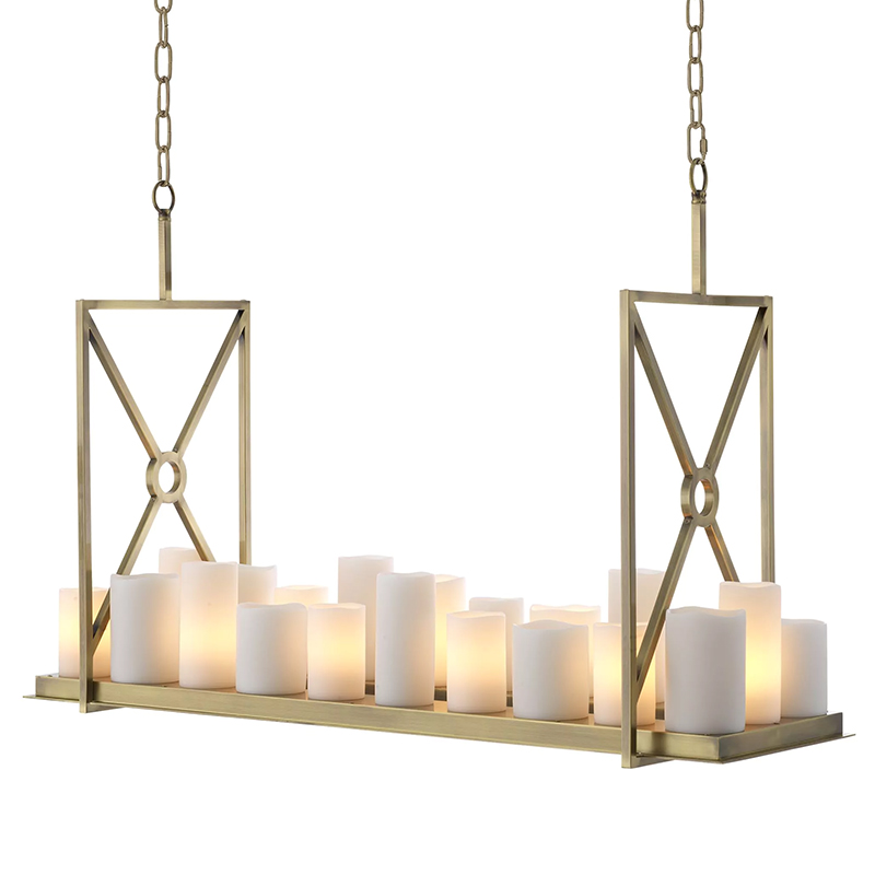 Люстра Eichholtz Chandelier Commodore Латунь Белый Прозрачное Стекло Люстра Eichholtz Chandelier Commodore Латунь Белый Прозрачное Стекло в Кирове | Loft Concept