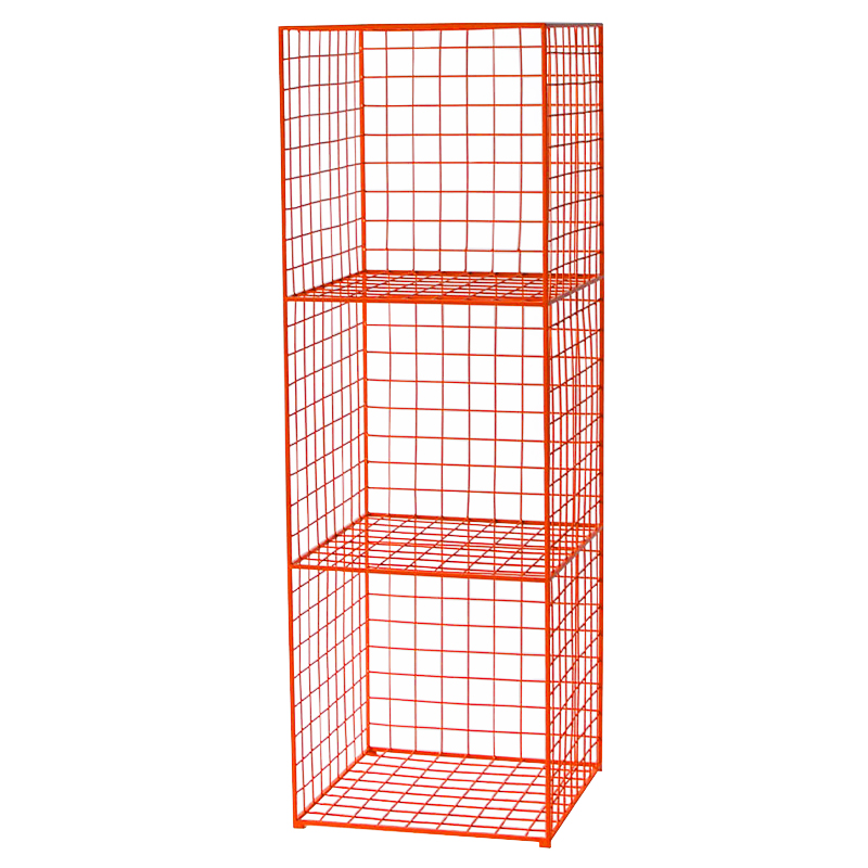 Стеллаж Carney Orange Industrial Metal Rust Rack Оранжевый Стеллаж Carney Orange Industrial Metal Rust Rack Оранжевый в Кирове | Loft Concept