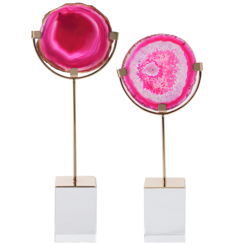 Комплект из 2-х статуэток AGATE DESIGN Pink Комплект из 2-х статуэток AGATE DESIGN Pink в Кирове | Loft Concept