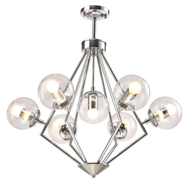 Люстра Liebaud Chandelier 7 lamp Хром Люстра Liebaud Chandelier 7 lamp Хром в Кирове | Loft Concept