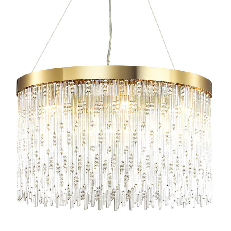 Люстра Hailstorm Rain Kerri Chandelier gold 60 Прозрачный (Transparent) Золотой Люстра Hailstorm Rain Kerri Chandelier gold 60 Прозрачный (Transparent) Золотой в Кирове | Loft Concept