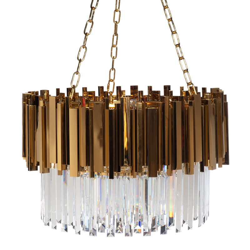 Люстра Empire Suspension Single Circle 60 Золотой Прозрачный Люстра Empire Suspension Single Circle 60 Золотой Прозрачный в Кирове | Loft Concept
