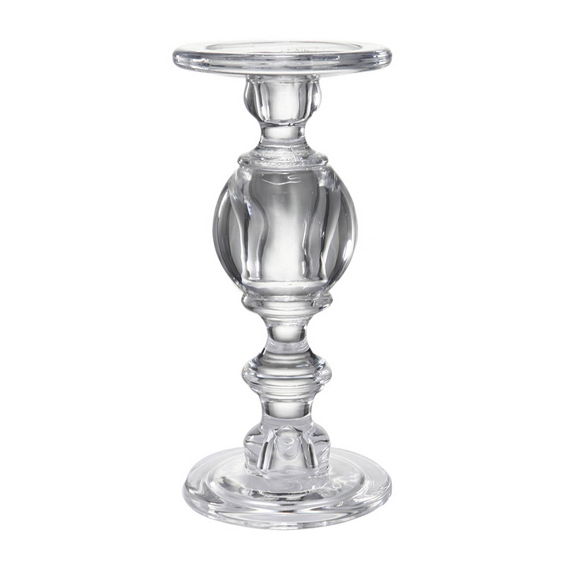Подсвечник Glass Candlestick II Прозрачное Стекло Подсвечник Glass Candlestick II Прозрачное Стекло в Кирове | Loft Concept
