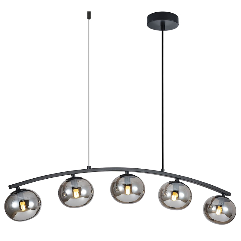 Люстра B.LUX Матовый черный каркас 93 см Черный матовый Серый Люстра B.LUX Матовый черный каркас 93 см Черный матовый Серый в Кирове | Loft Concept