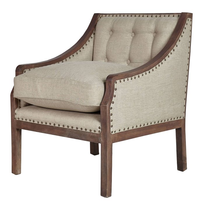 Кресло Shelter Arm Chair Бежевый Кресло Shelter Arm Chair Бежевый в Кирове | Loft Concept
