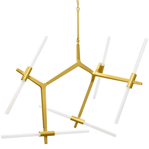 Люстра Агнес Chandelier Gold 10 Золотой Белый Люстра Агнес Chandelier Gold 10 Золотой Белый в Кирове | Loft Concept