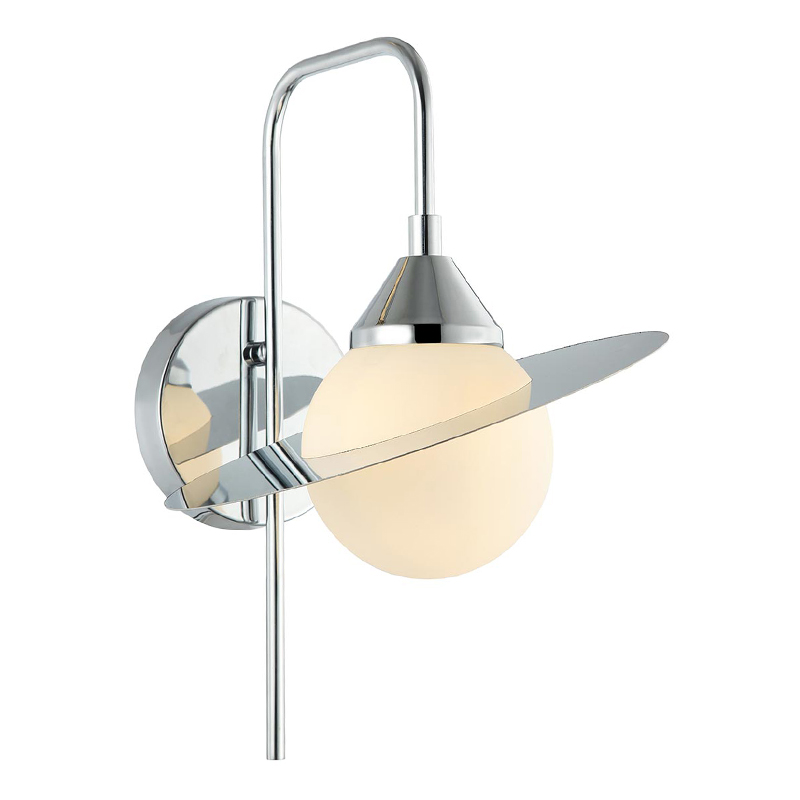 Бра Phainon Chrome Wall Lamp Хром Белый Бра Phainon Chrome Wall Lamp Хром Белый в Кирове | Loft Concept