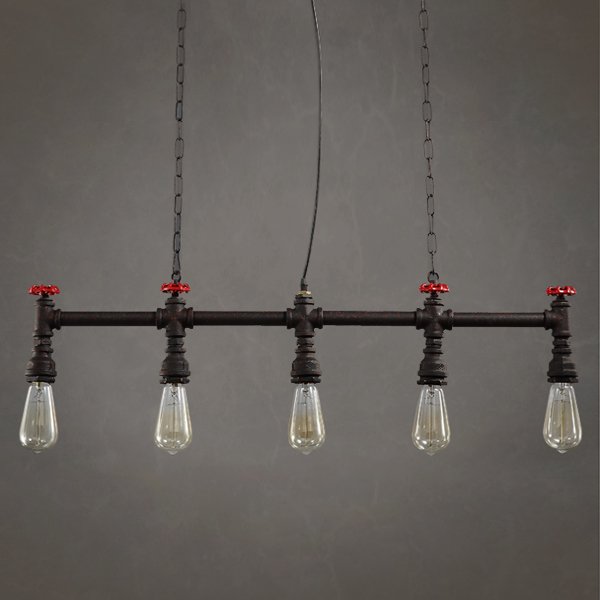 Подвесной светильник Loft Red Water Tap Pendant 5 Черный Подвесной светильник Loft Red Water Tap Pendant 5 Черный в Кирове | Loft Concept