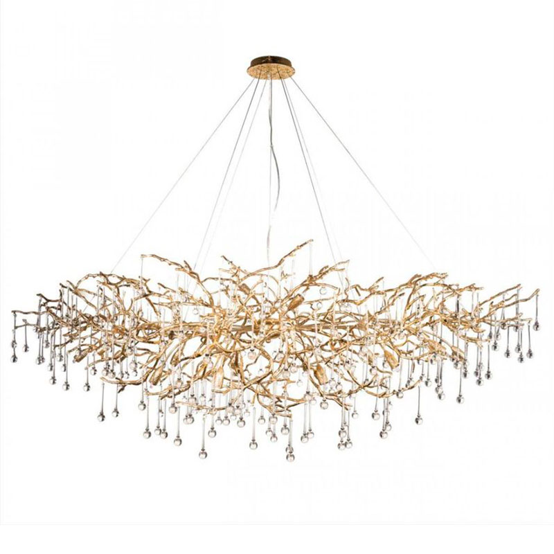 Люстра Crystal Drops bright Gold Золотой Люстра Crystal Drops bright Gold Золотой в Кирове | Loft Concept