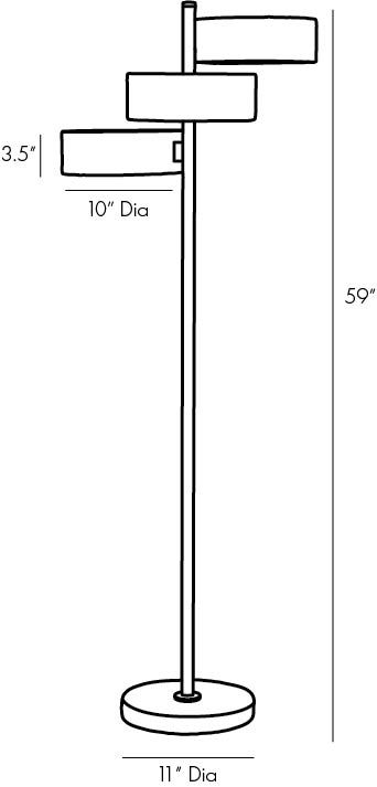 Торшер Arteriors HUTTON FLOOR LAMP Торшер Arteriors HUTTON FLOOR LAMP в Кирове