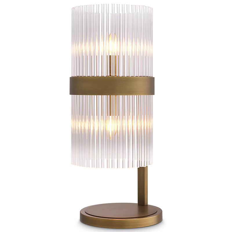 Настольная лампа Eichholtz Table Lamp Carnero Прозрачное Стекло Латунь Настольная лампа Eichholtz Table Lamp Carnero Прозрачное Стекло Латунь в Кирове | Loft Concept